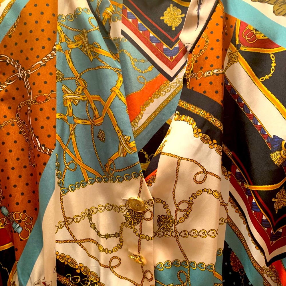 Sexy Zara Versace like print dress size Large